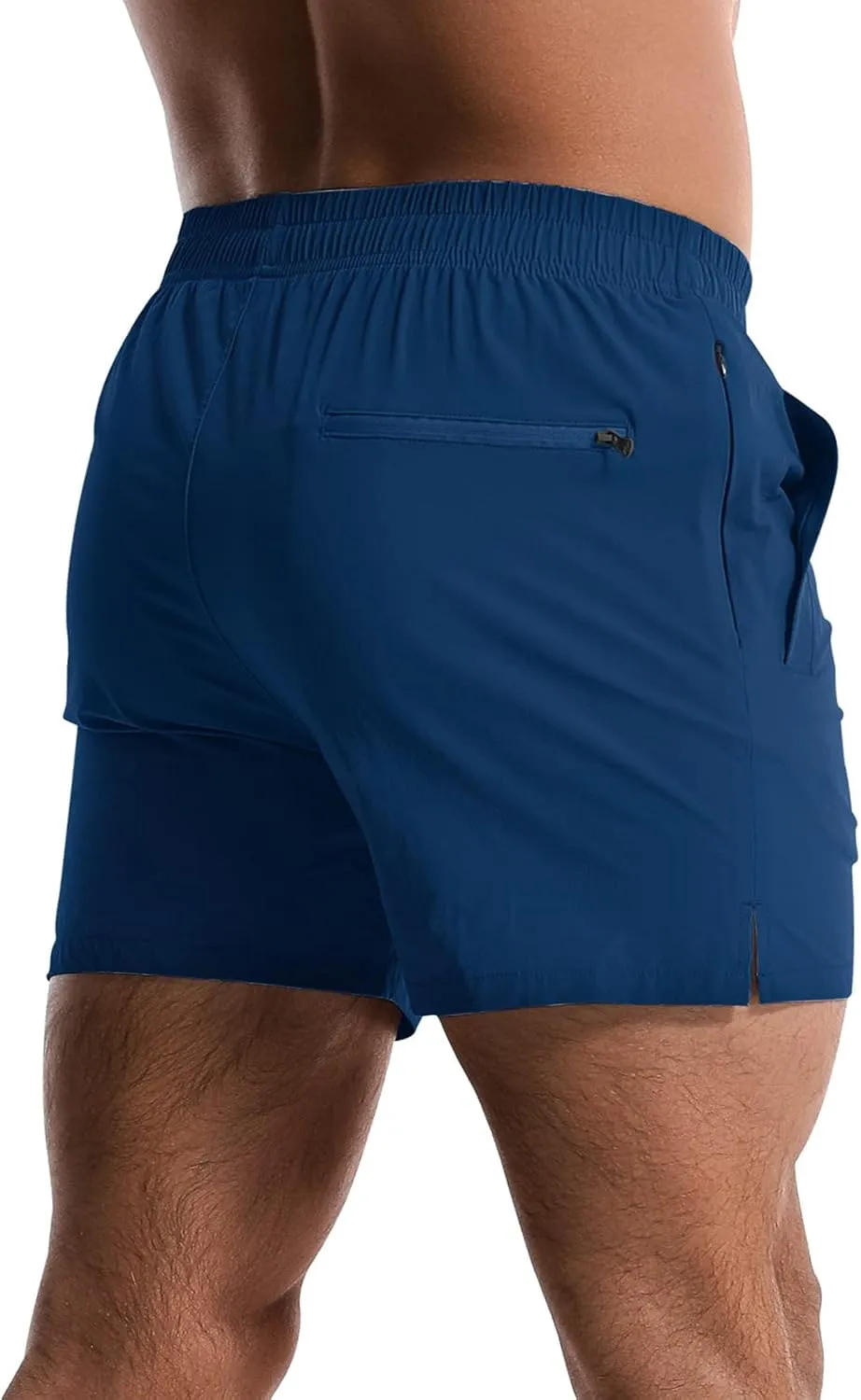 2 Pack Mens Athletic Shorts 5 Inch Quick Dry Gym Workout Shorts Men Lightweight Sports Running Shorts with Pockets