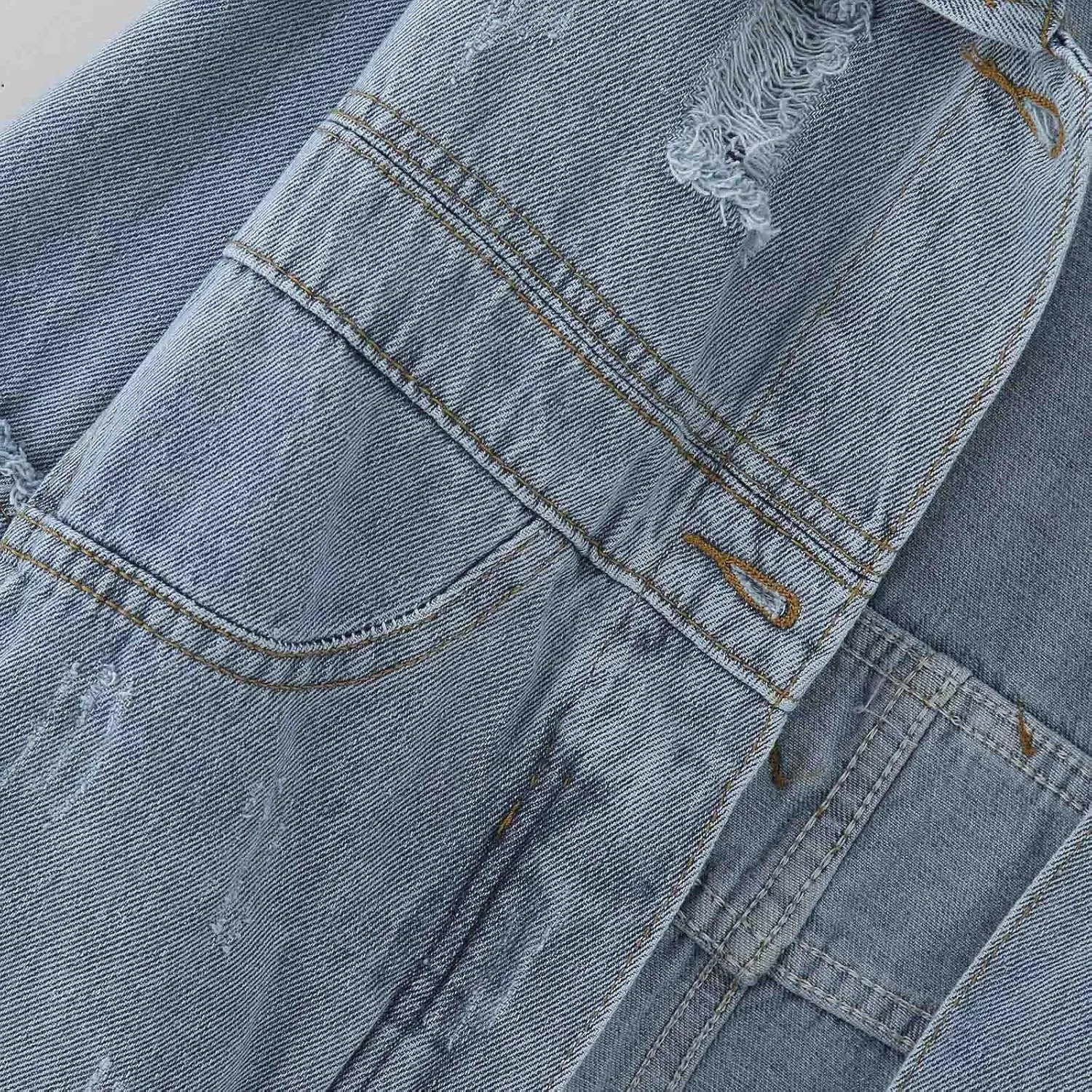 2023 Womens Cropped Denim Jackets Trendy Button Up Shacket Fall Spring Long Sleeve Jean Coats Retro Petite Denim Coat