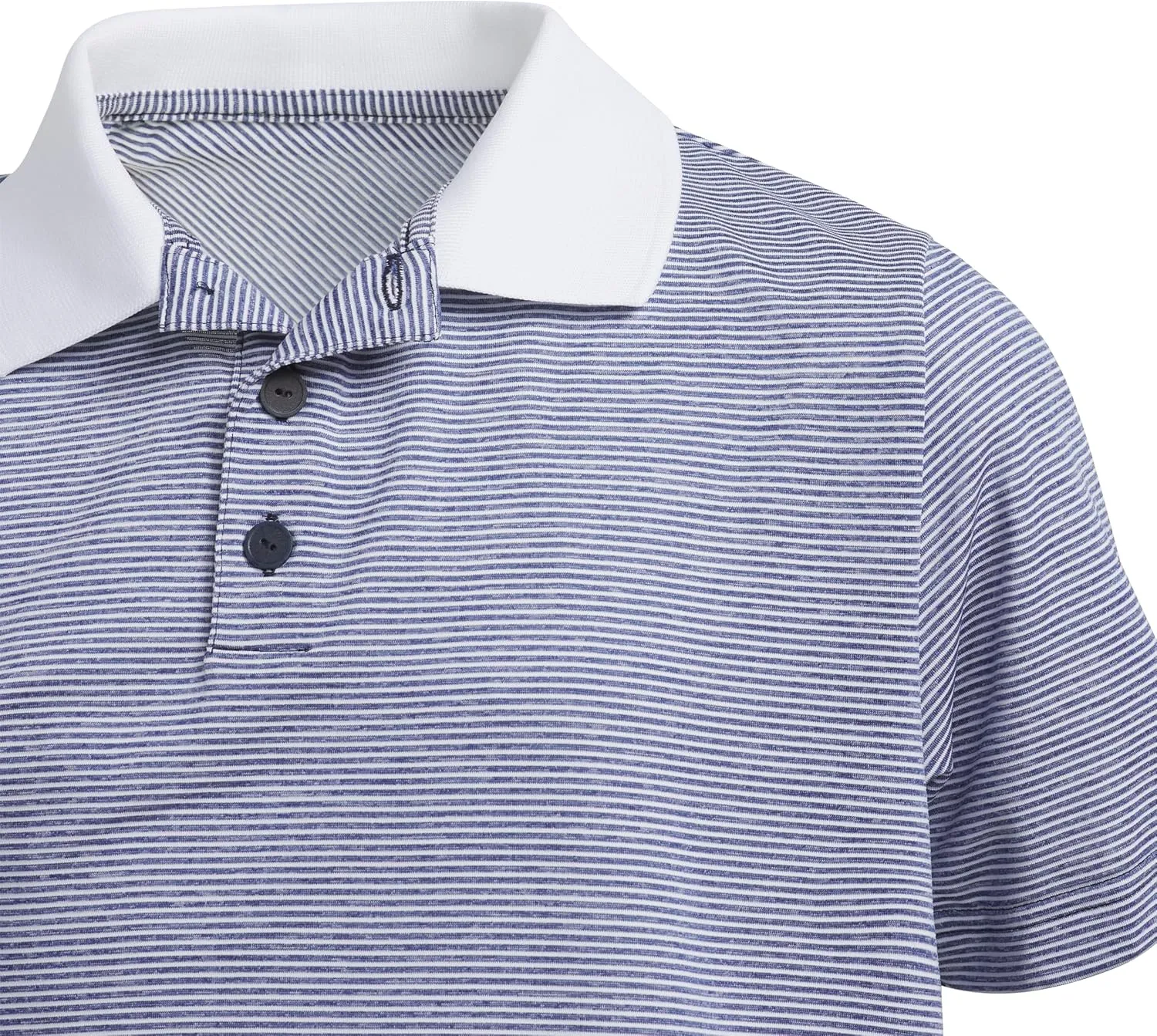adidas Girls' Ottoman Striped Polo Shirt