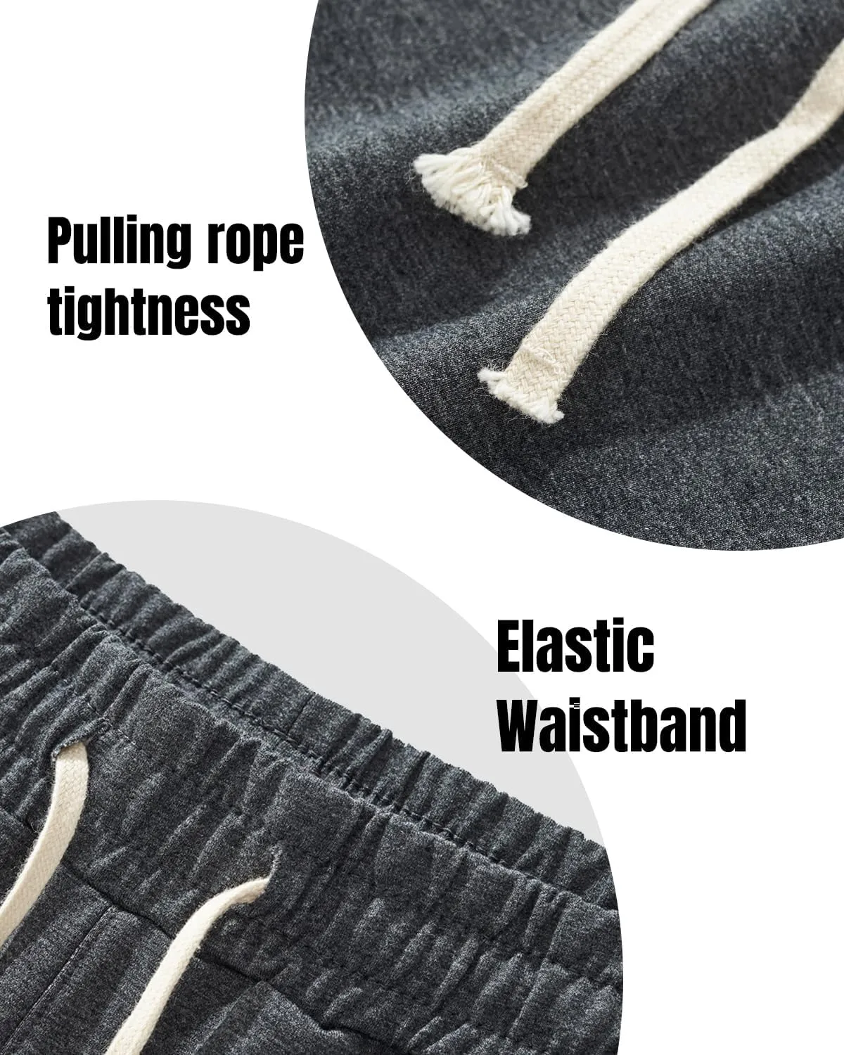 AIMPACT Mens Athletic Gym Shorts 5/5.5 Inch Cotton Casual Shorts Elastic Waist Joggers Sports Sweat Shorts with Pockets