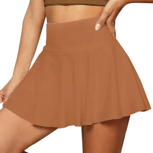 Athletic Skorts for Women Short Tennis Skirt with Shorts Underneath High Waisted Mini Golf Skirts Pickleball Outfits Pockets