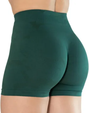 AUROLA CAMO Workout Shorts for Women Seamless Subtle Logo Scrunch Shorts