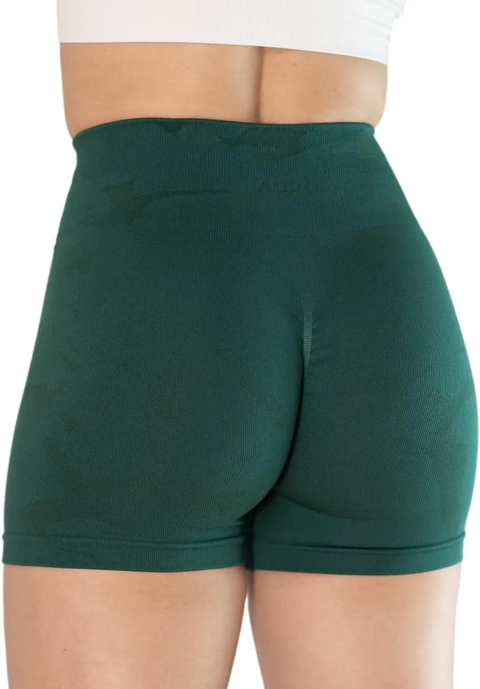 AUROLA CAMO Workout Shorts for Women Seamless Subtle Logo Scrunch Shorts