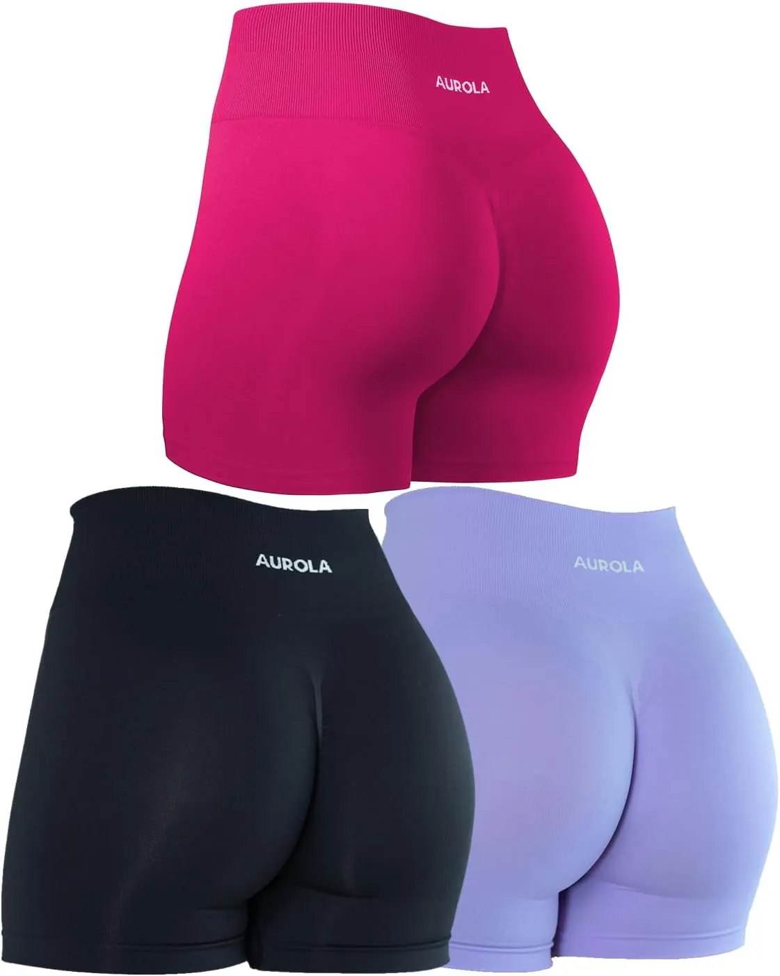 AUROLA Dream Collection Women Workout Shorts High Waist Gym Shorts, Scrunch Butt Seamless Athletic Shorts