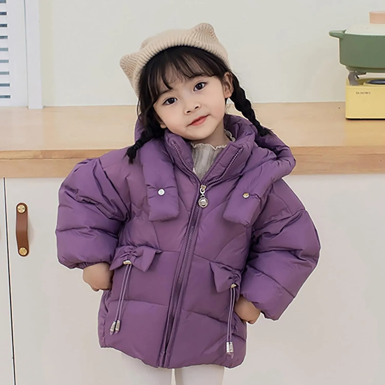 Boys Winter Coat 6 Kids Toddler Baby Girls Boys Winter Warm Thick Solid Cotton Long Sleeve Padded Kids Nylon Jacket