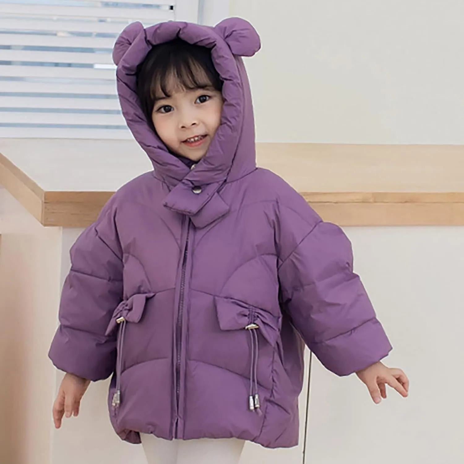 Boys Winter Coat 6 Kids Toddler Baby Girls Boys Winter Warm Thick Solid Cotton Long Sleeve Padded Kids Nylon Jacket