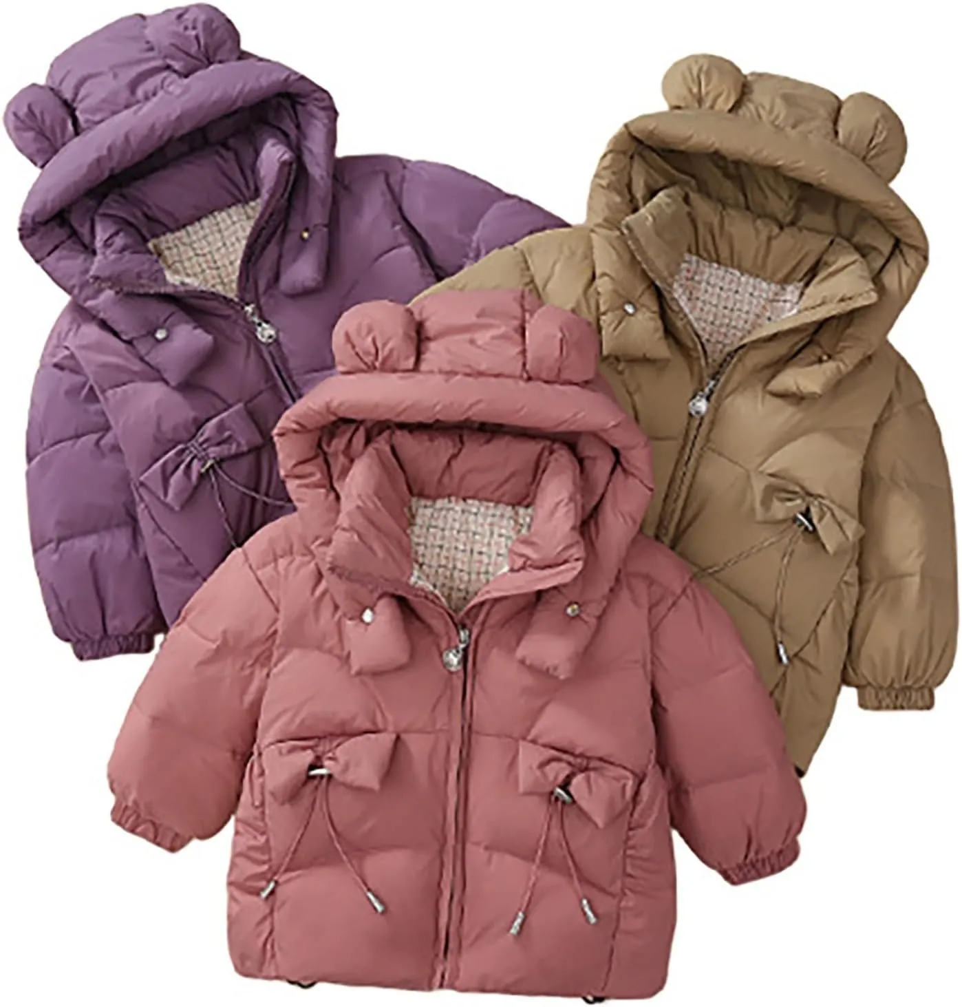 Boys Winter Coat 6 Kids Toddler Baby Girls Boys Winter Warm Thick Solid Cotton Long Sleeve Padded Kids Nylon Jacket