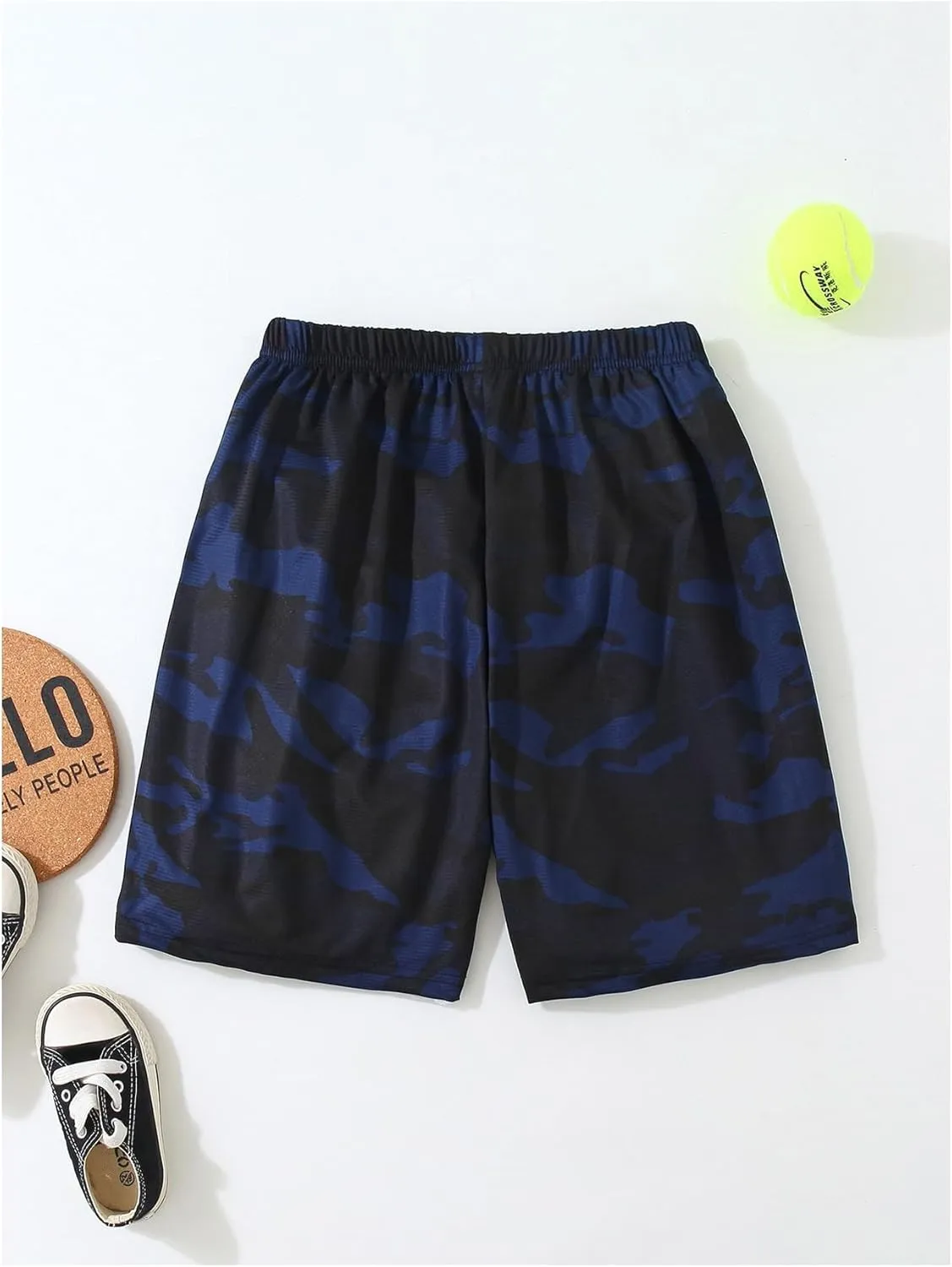 Boy's Y2k Striped Graphic Shorts Drippy Track Shorts Streetwear Athletic
