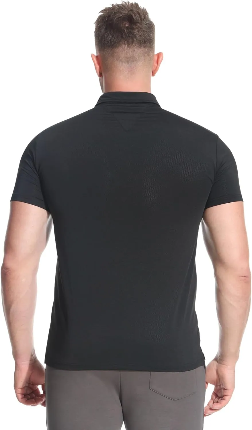 BROKIG Men's BREAME Athletic Polo Shirts,Quick Dry Casual Golf Shirt Short Sleeve Polo T Shirt for Men