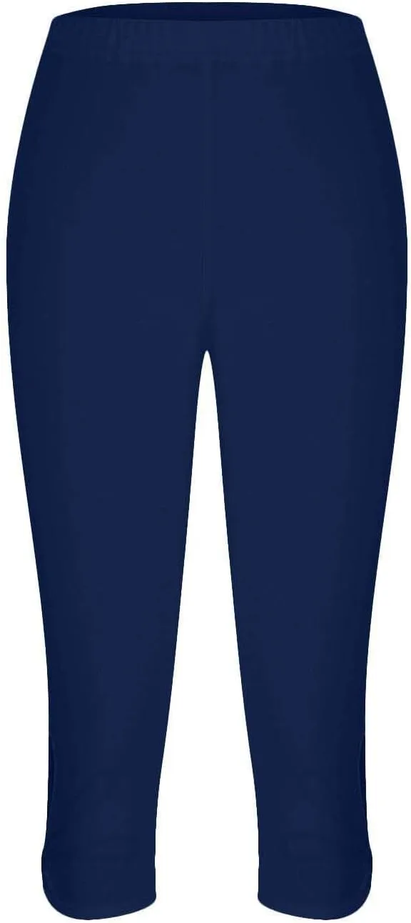 Capri Leggings for Women Summer Cropped High Waisted Knee Length Yoga Pants Comfy Stretchy Workout Compression Pants