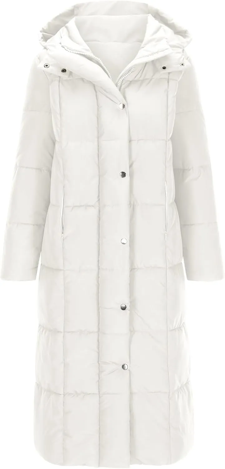 Ceboyel Long Winter Coats for Women 2024 Puffer Jackets Hooded Thickened Down Coat Trendy Ladies Outerwear Clothes With Hood
