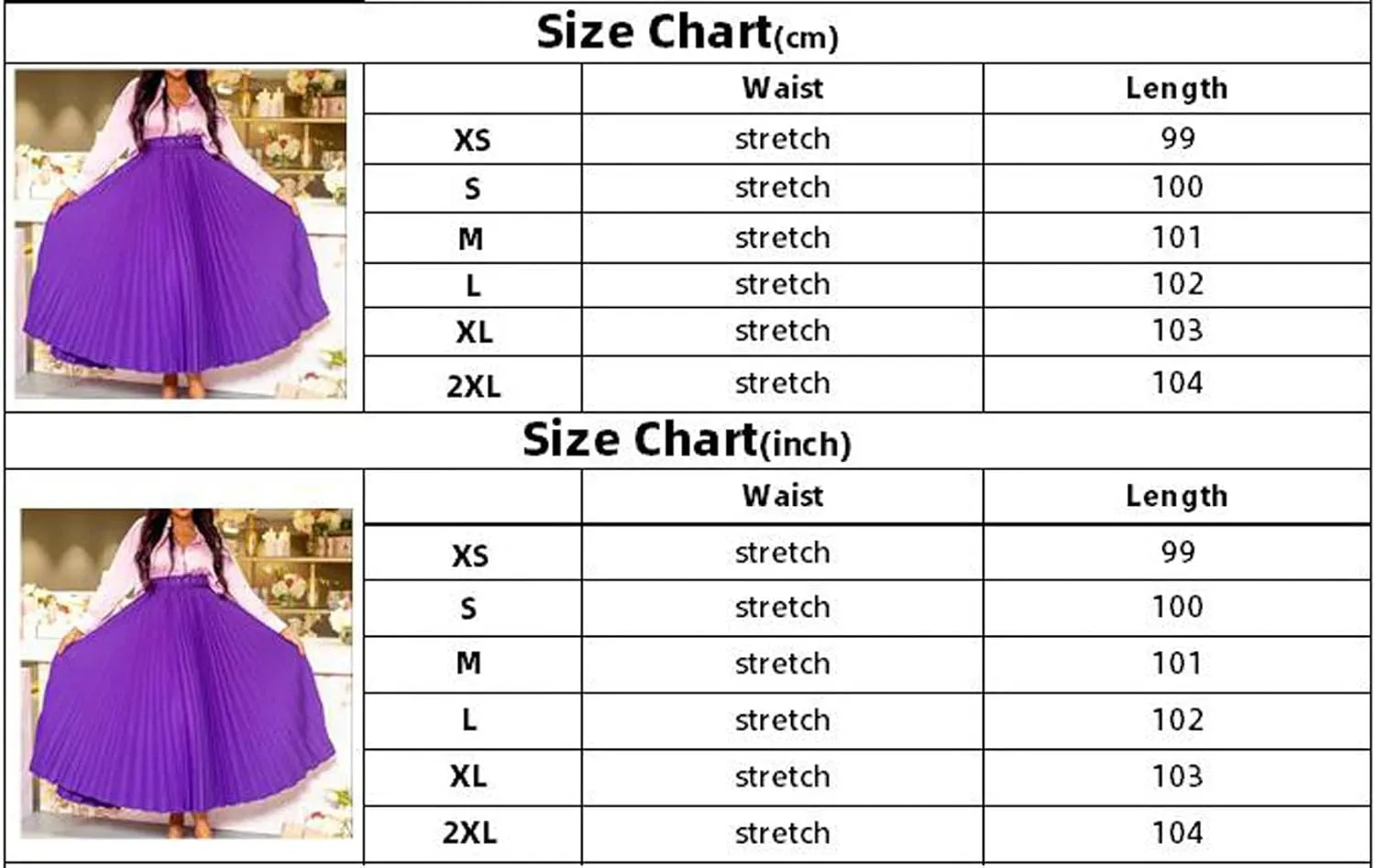 CHARTOU Women Elastic Waist Maxi Pleated Skirt Ruffle Long Skirt Club Party Flowy A Line Skirt with Belt