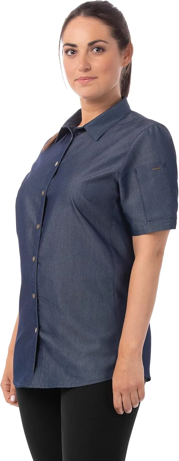 Chef Works Women's Detroit Denim Shirt