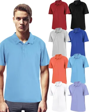 Chuarry 8 Pack Golf Shirt for Man Quick Dry Short Sleeve Casual Collared Athletic Perfomance T-Shirt