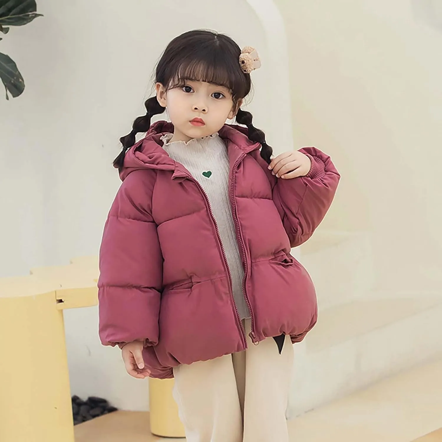 Coat for Boys Winter Boys Winter Warm Thick Solid Cotton Long Sleeve Padded Jacket Coat Clothes