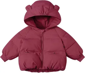 Coat for Boys Winter Boys Winter Warm Thick Solid Cotton Long Sleeve Padded Jacket Coat Clothes
