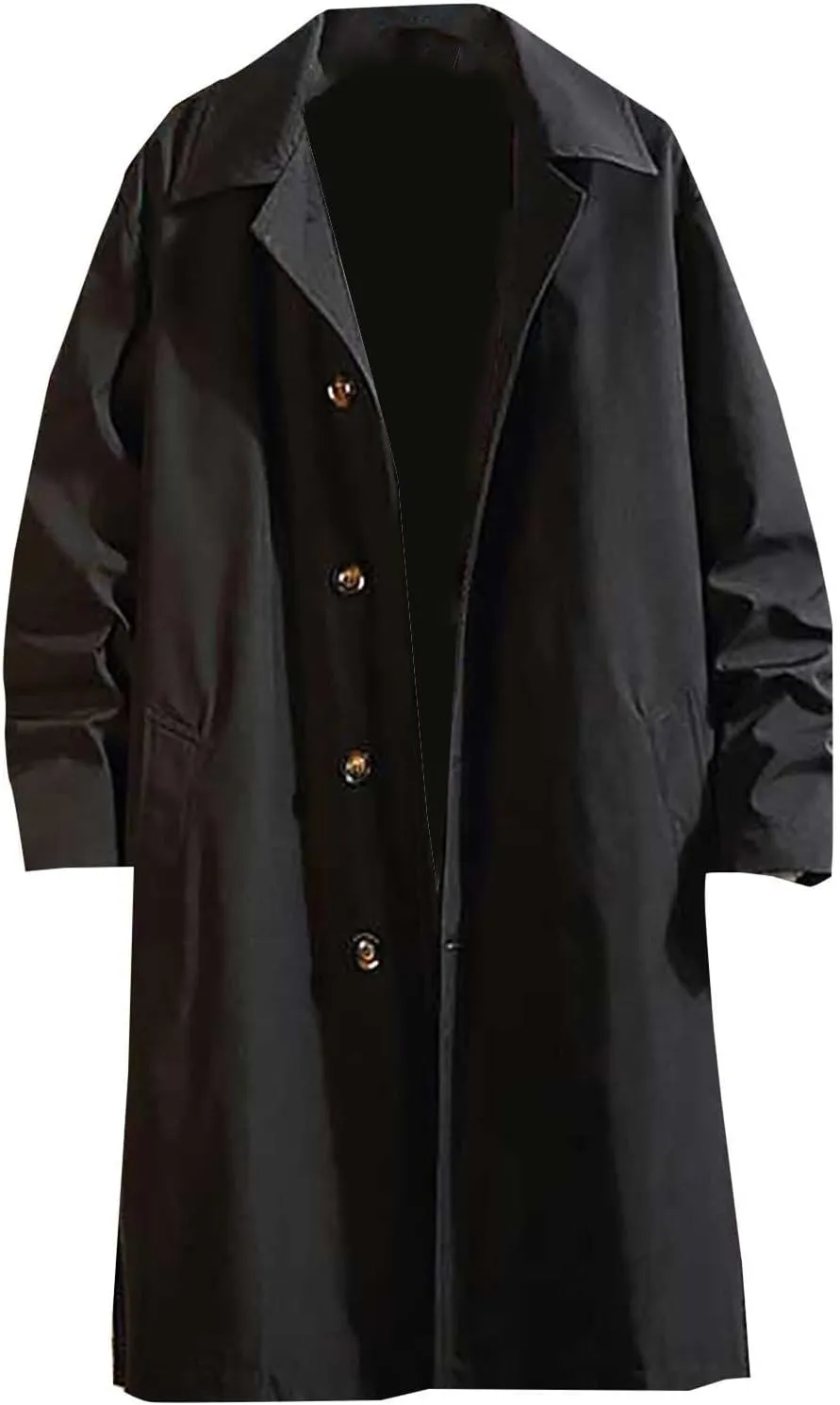 Coat For Men And Winter Casual Fashion Personality Windbreaker Coat Long Trench Coat Casual Blend Trench Coat Coat