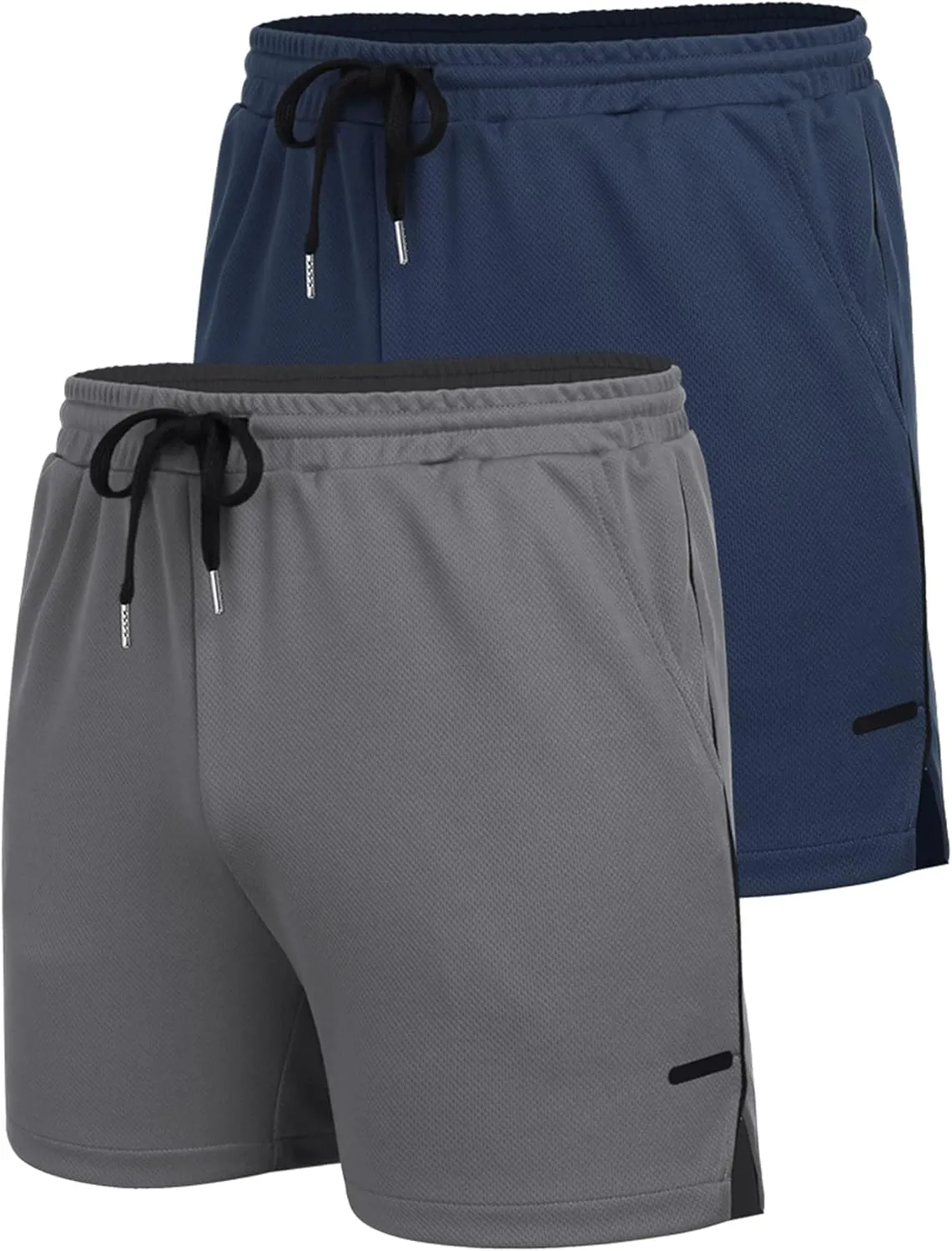 COOFANDY Men's 2 Pack Gym Workout Shorts Quick Dry Athletic Shorts 5 Inch Lightweight Sports Running Shorts with Pockets