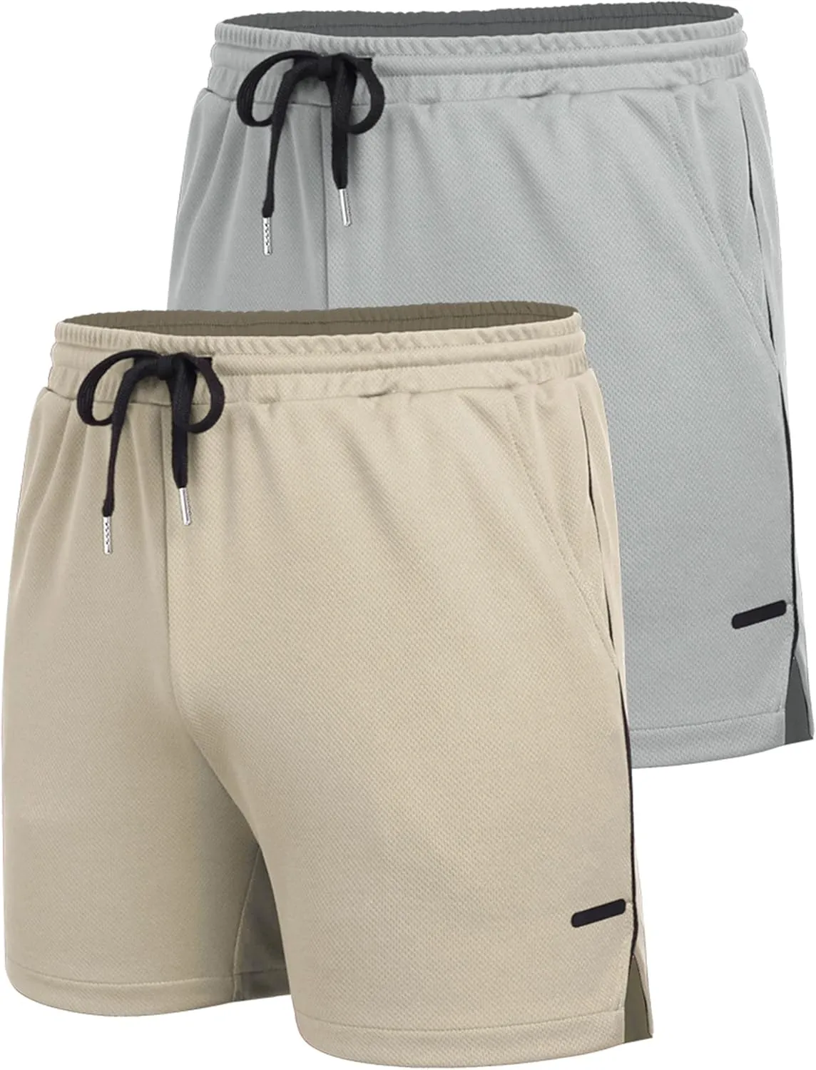 COOFANDY Men's 2 Pack Gym Workout Shorts Quick Dry Athletic Shorts 5 Inch Lightweight Sports Running Shorts with Pockets