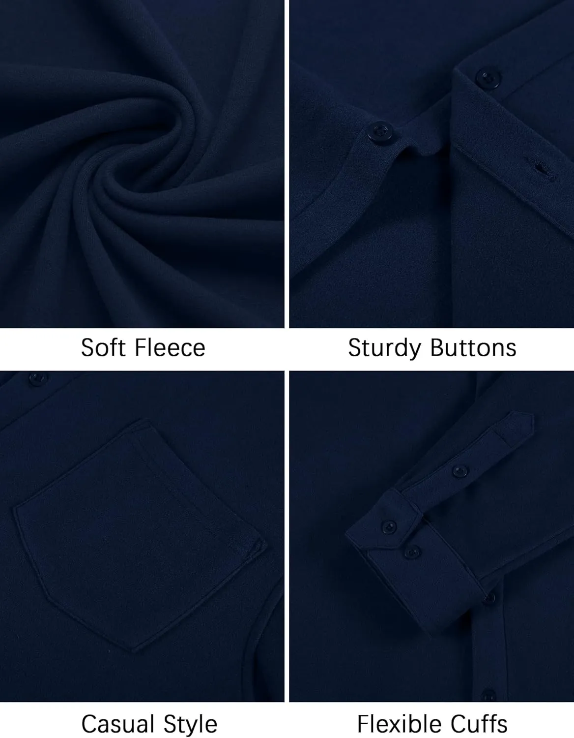 COOFANDY Men's Long Sleeve Button Down Shirt Casual Lightweight Shacket Spring Fall Shirt Jacket Overshirt with Pockets