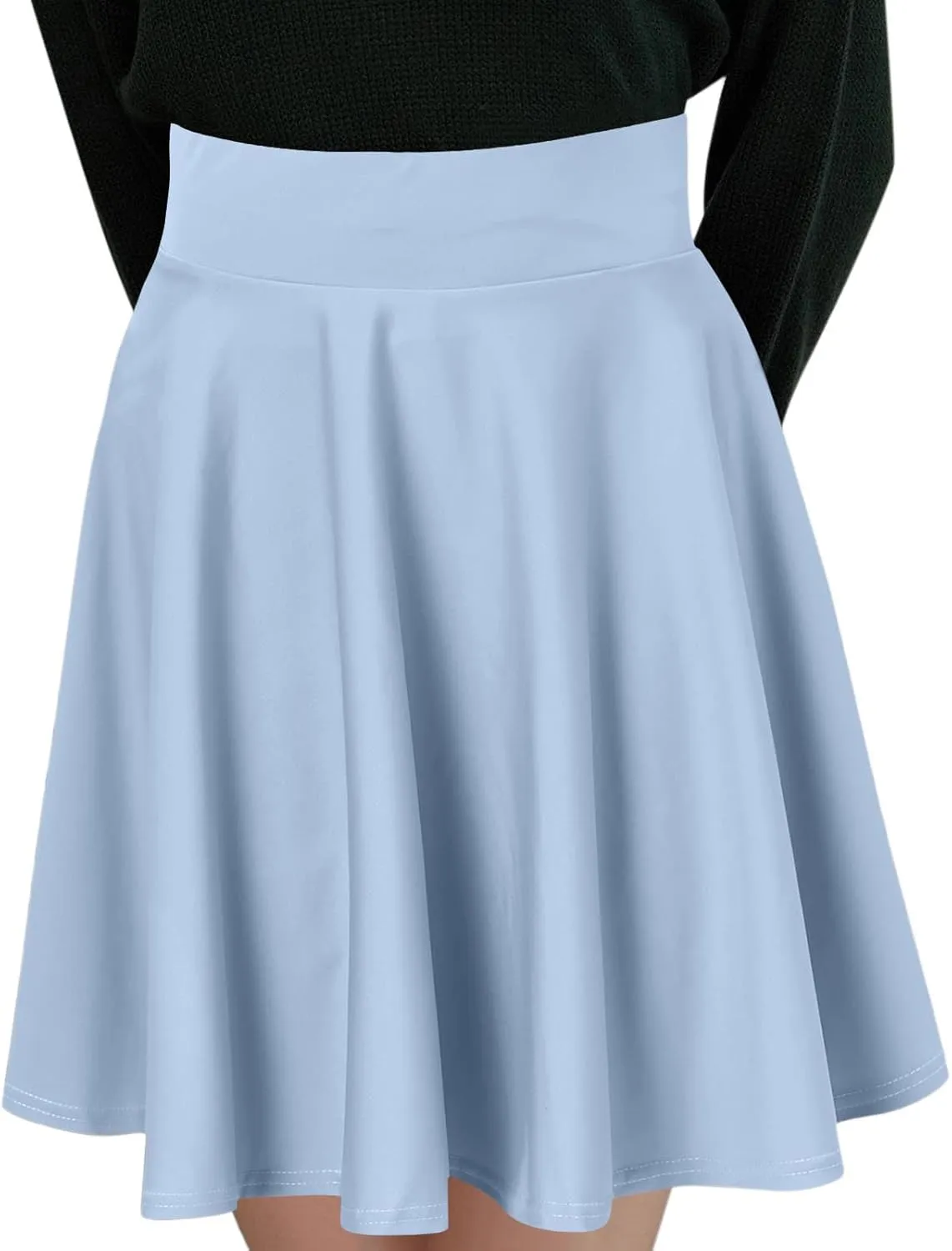 Cute Skirts Womens Fashion Casual Short Style Solid Half Skirt Anti Glare Sun Skirt Pleated Skirt Crib Skirt Dancing