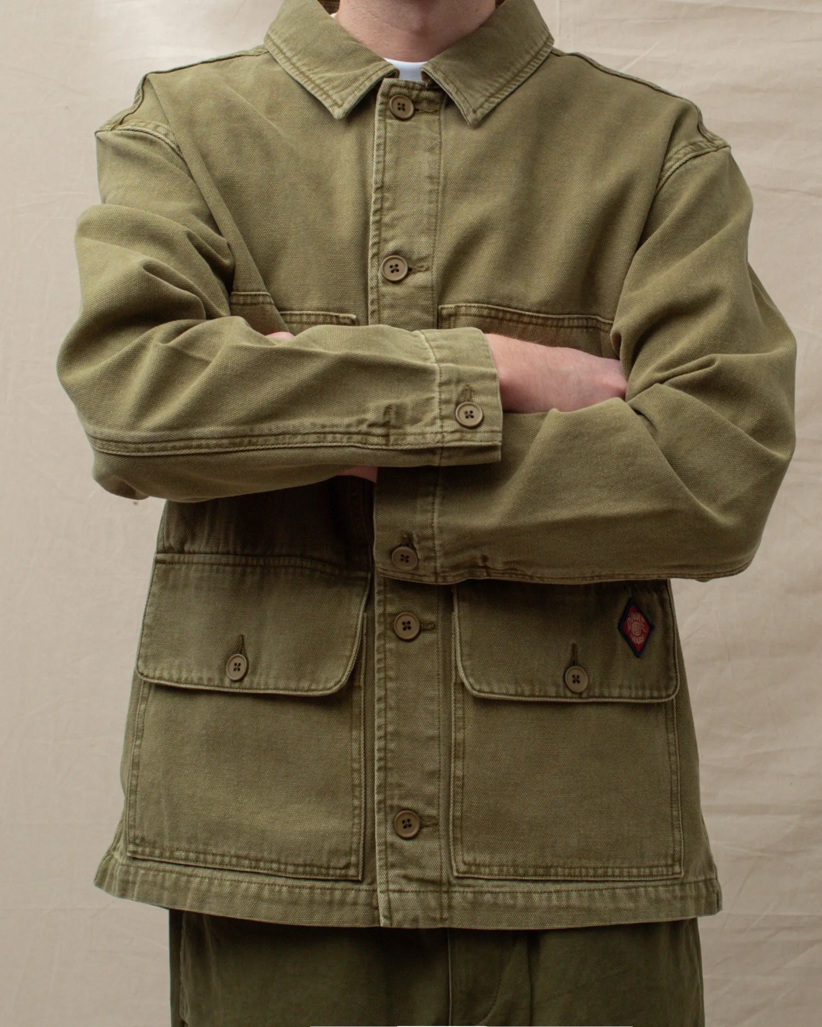 Dubbleware Chore Work Jacket - Military Green