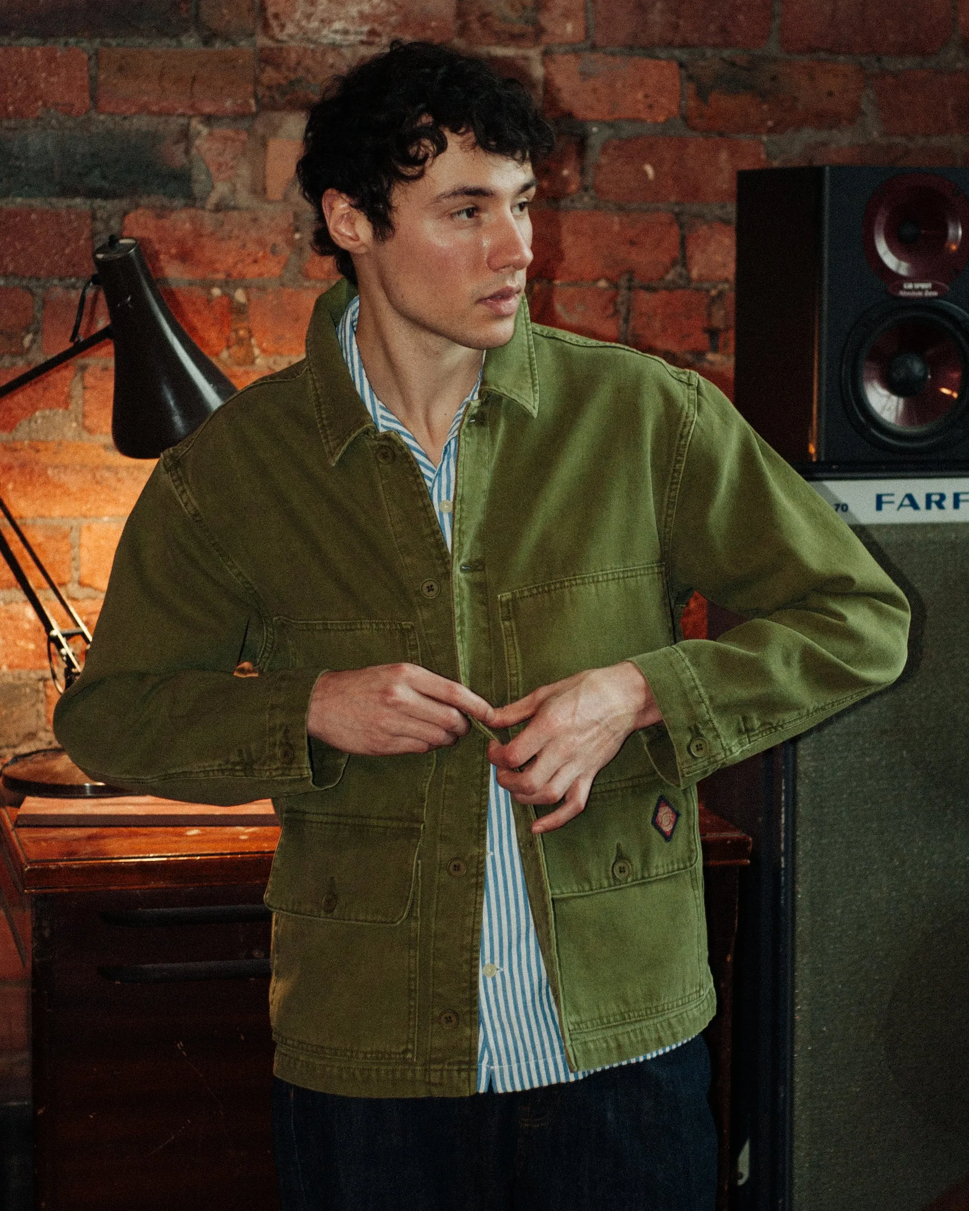 Dubbleware Chore Work Jacket - Military Green