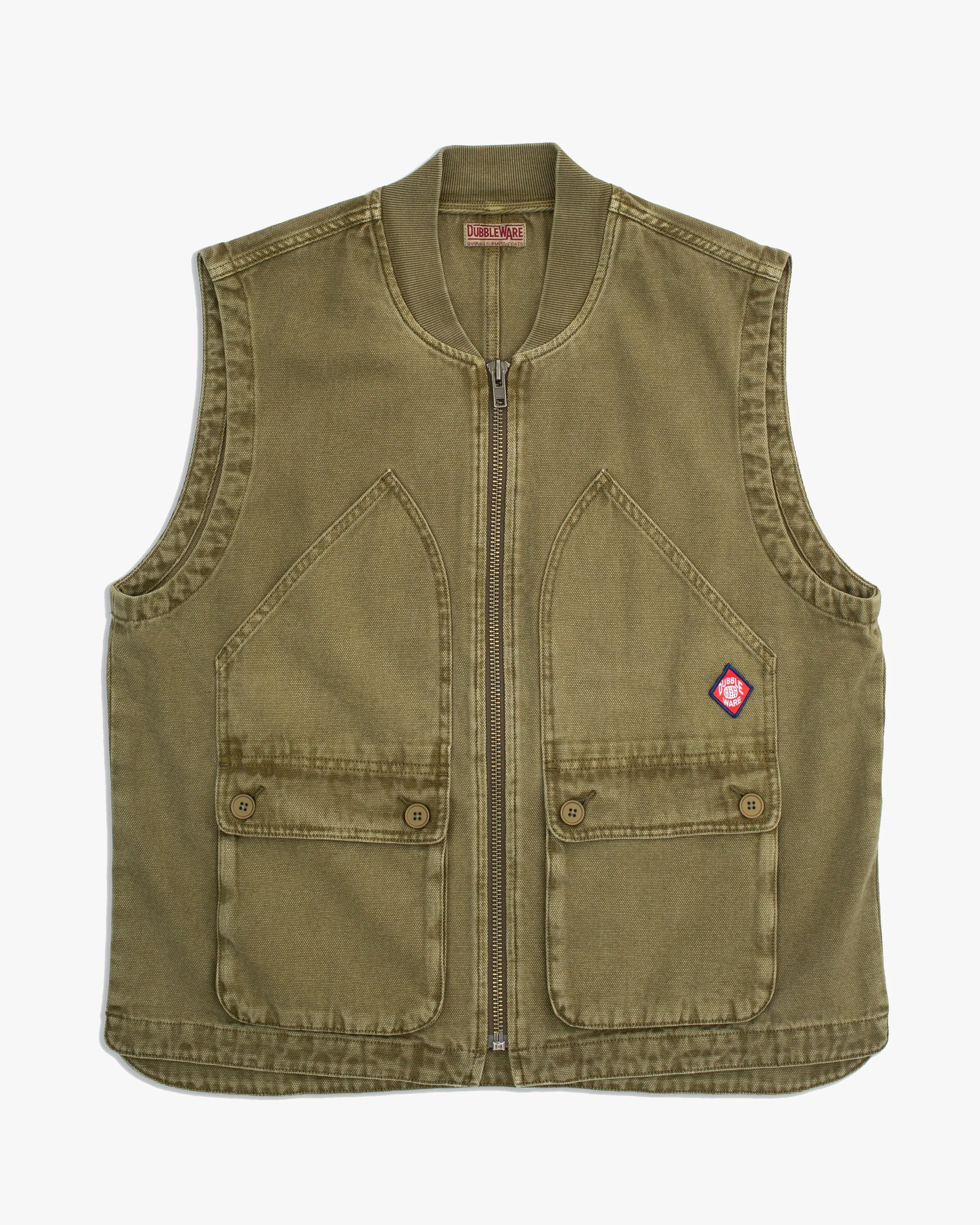 Dubbleware Work Vest - Military Green