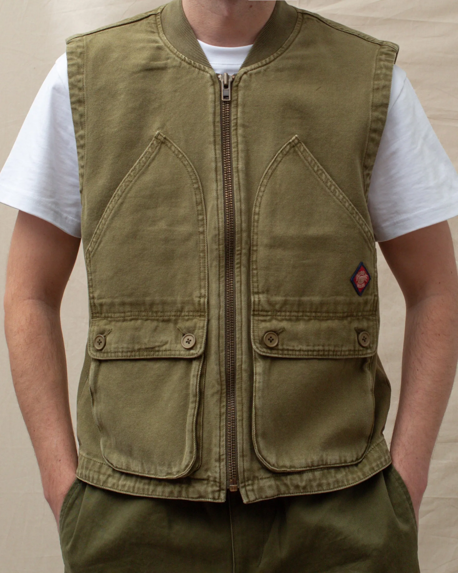 Dubbleware Work Vest - Military Green