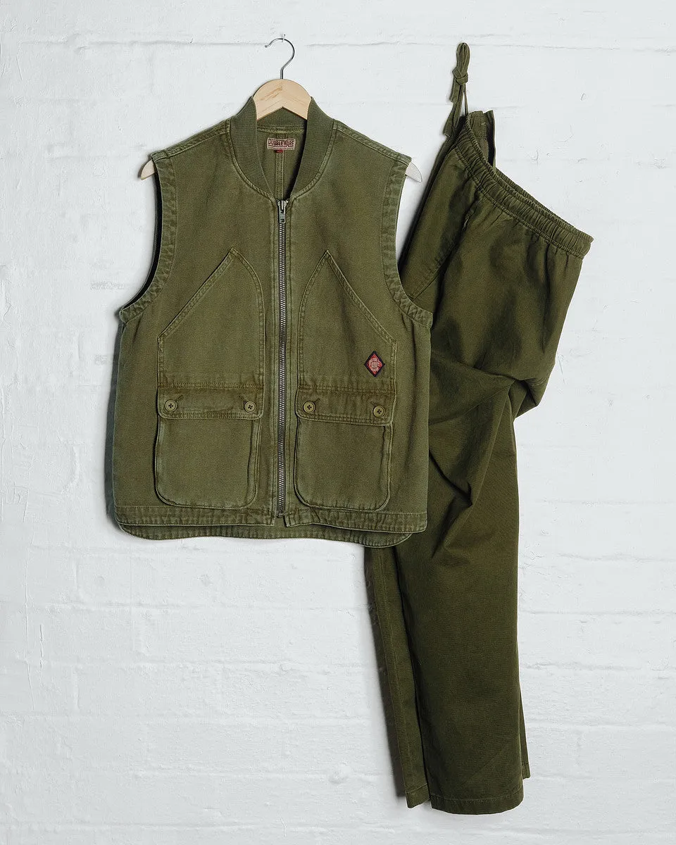 Dubbleware Work Vest - Military Green