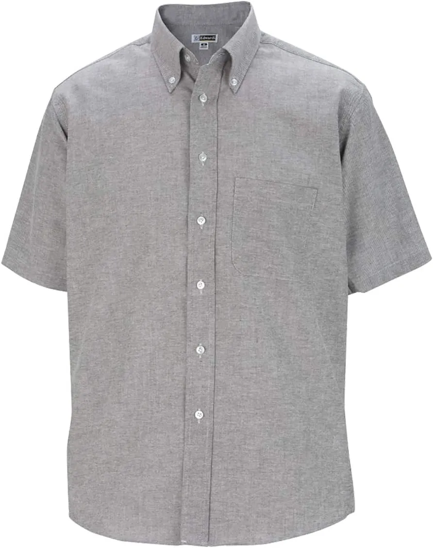 Edwards Garment Men's Big and Tall Short Sleeve Oxford Shirt