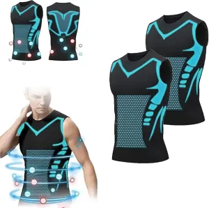 Einrich Compression Shirt Men, New Shaping Sleeveless Therapy Vest Men, Maynox Vitaboost Compression Shirt to Shape Your Body