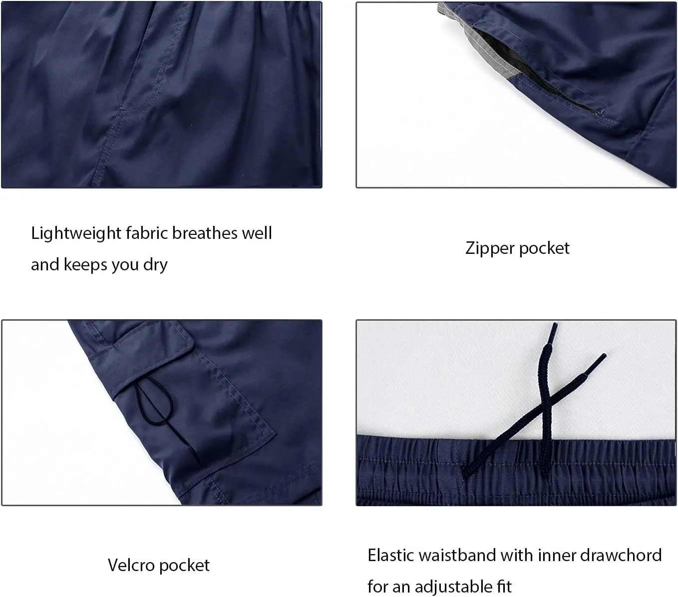 EZRUN Men's 3D Padded Mountain Bike Shorts Lightweight MTB Cycling Shorts