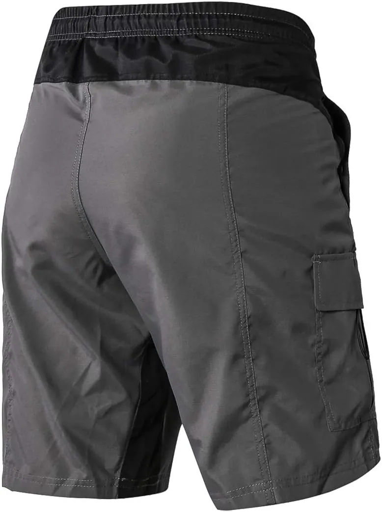 EZRUN Men's 3D Padded Mountain Bike Shorts Lightweight MTB Cycling Shorts