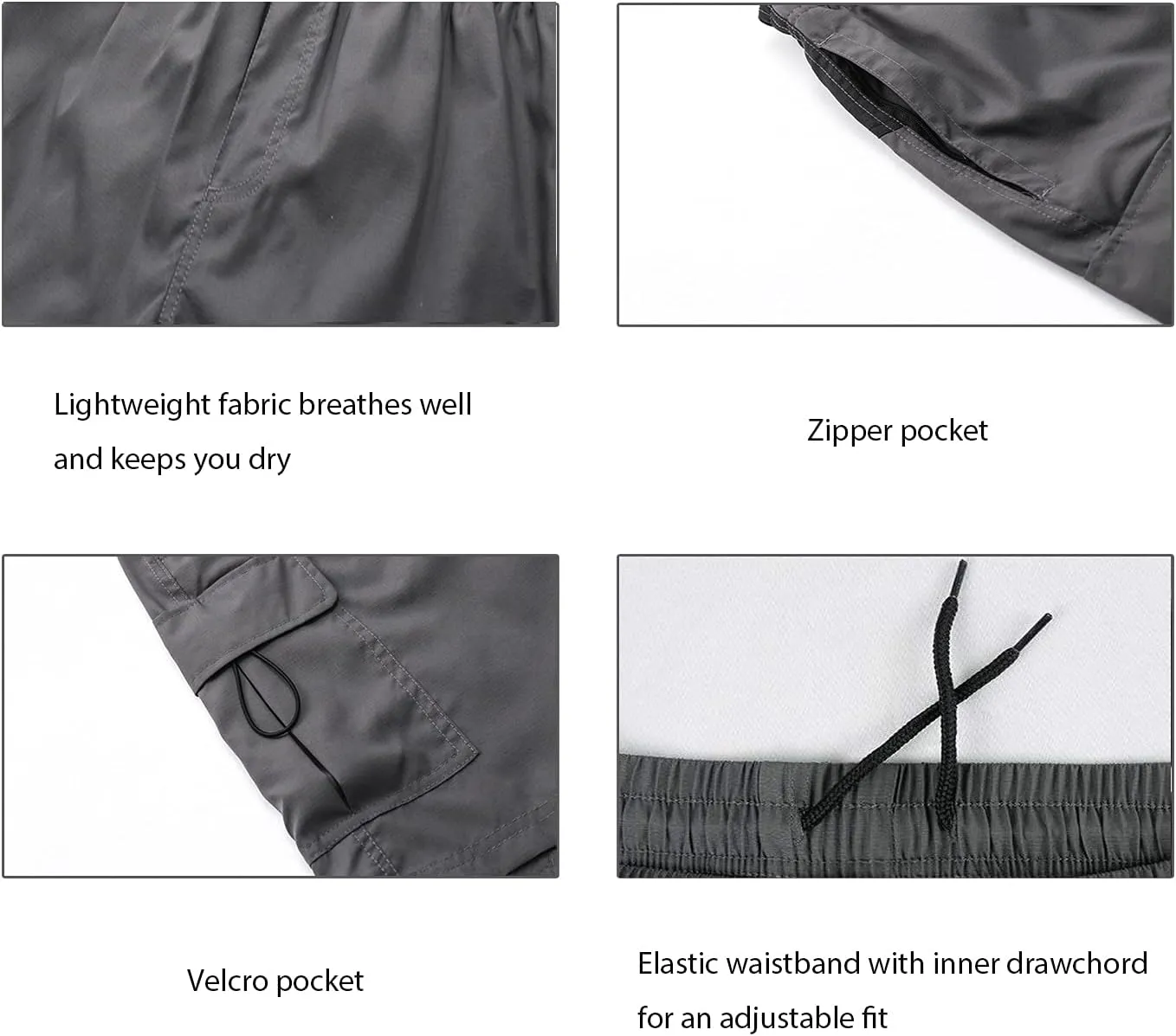 EZRUN Men's 3D Padded Mountain Bike Shorts Lightweight MTB Cycling Shorts