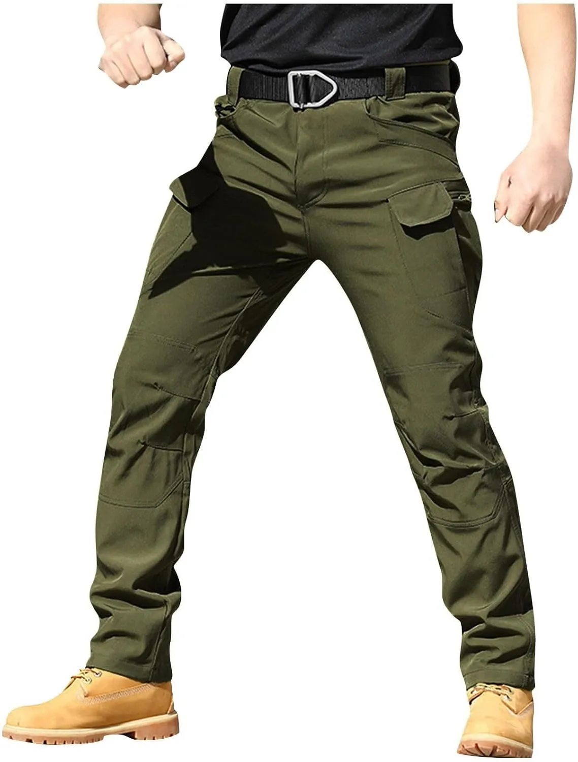 Fit Cargo Pants for Men, Summer Outdoor Lightweight Work Travel Hiking Pants Men