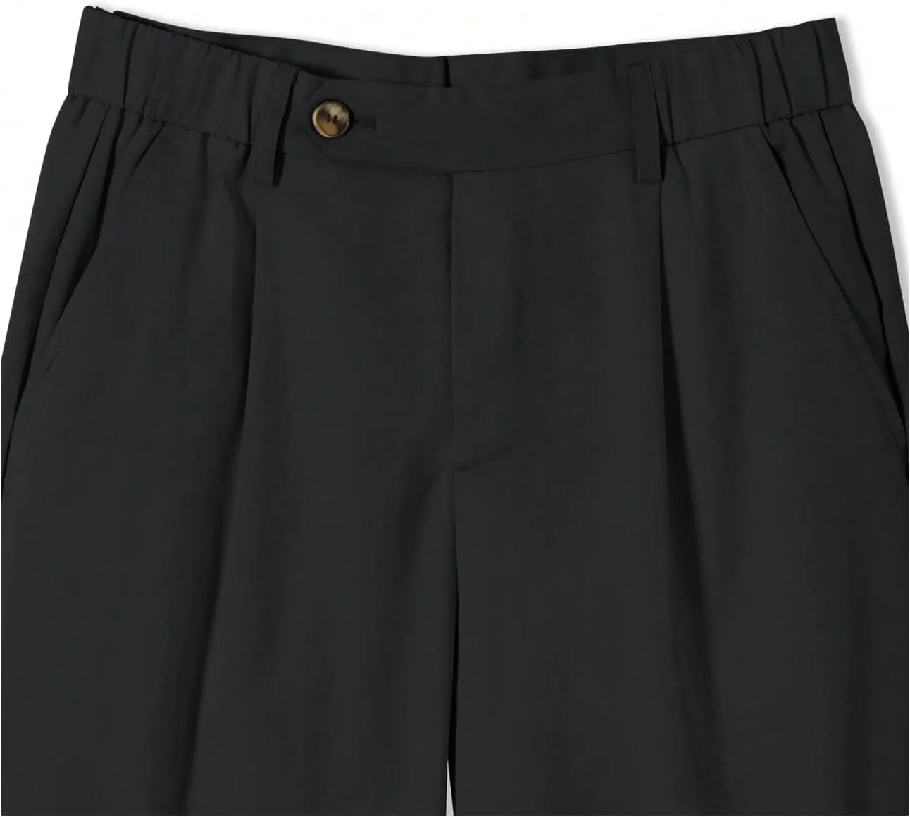 Floerns Men's Straight Leg Dress Pants Tapered Pleated Business Work Pants
