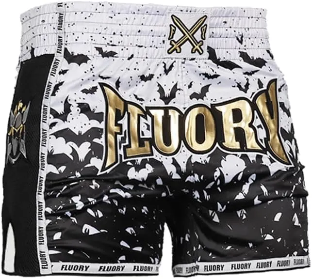 FLUORY Muay Thai Fight Shorts,MMA Shorts Clothing Training Cage Fighting Grappling Martial Arts Kickboxing Shorts Clothing