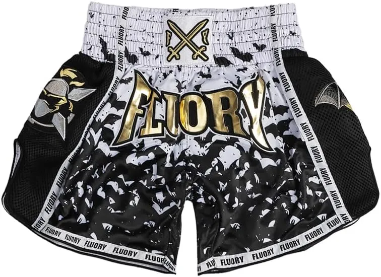 FLUORY Muay Thai Fight Shorts,MMA Shorts Clothing Training Cage Fighting Grappling Martial Arts Kickboxing Shorts Clothing