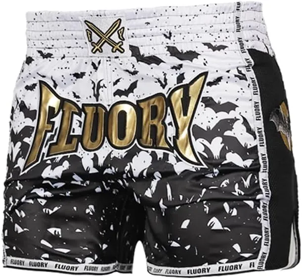 FLUORY Muay Thai Fight Shorts,MMA Shorts Clothing Training Cage Fighting Grappling Martial Arts Kickboxing Shorts Clothing