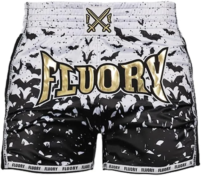 FLUORY Muay Thai Fight Shorts,MMA Shorts Clothing Training Cage Fighting Grappling Martial Arts Kickboxing Shorts Clothing