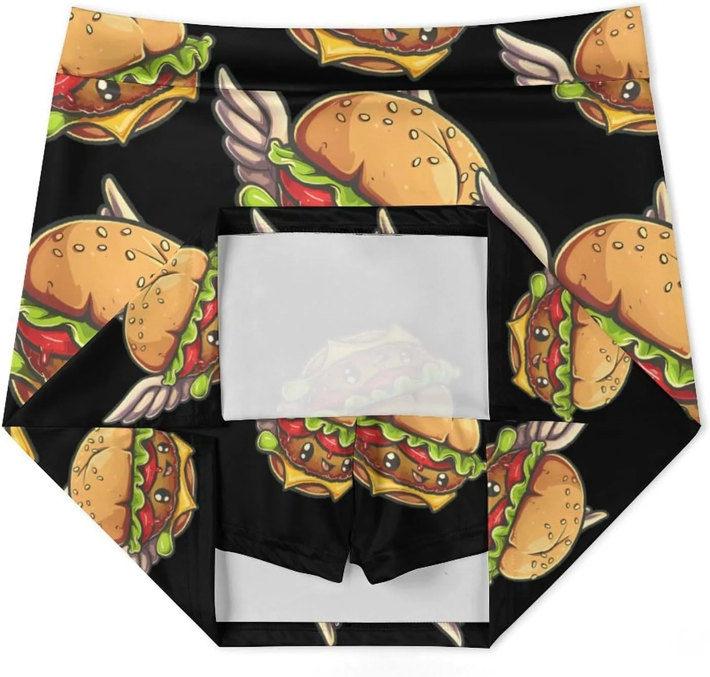 Flying Hamburger Knight Women's Skort Athletic Skirt Golf Skorts A-line Skirts with Built-in Shorts Pockets