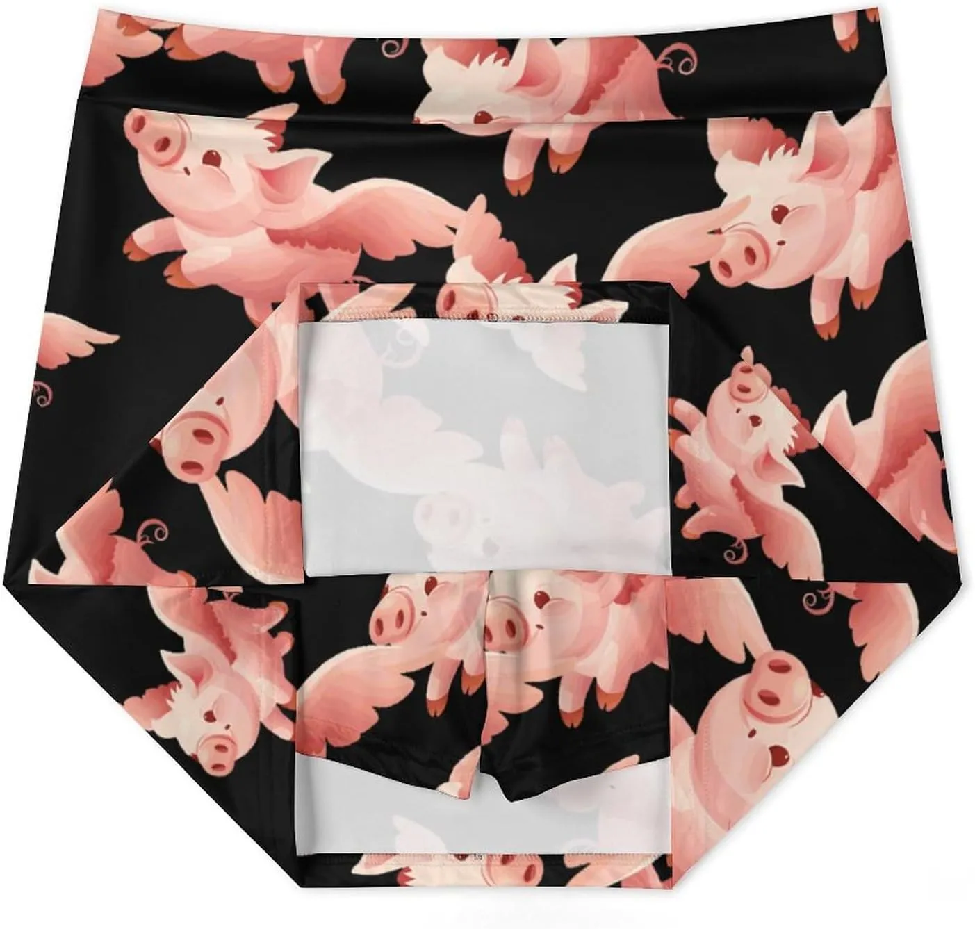 Flying Pigs Women's Skort Athletic Skirt Golf Skorts A-line Skirts with Built-in Shorts Pockets