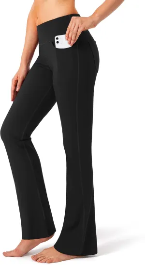 G Gradual Women's Yoga Pants 4 Pockets High Waist Dress Pants Tall Bootcut Work Pants