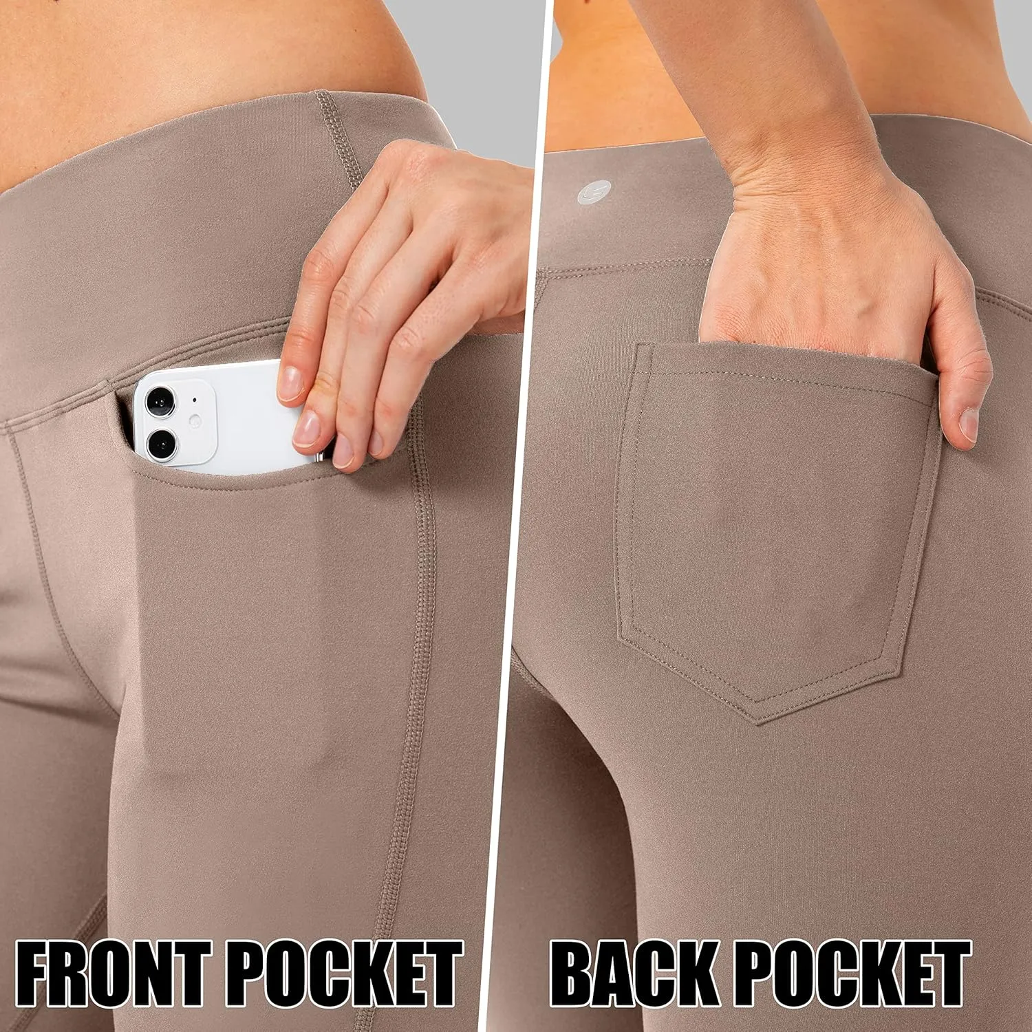G Gradual Women's Yoga Pants 4 Pockets High Waist Dress Pants Tall Bootcut Work Pants