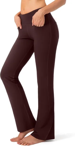 G Gradual Women's Yoga Pants 4 Pockets High Waist Dress Pants Tall Bootcut Work Pants