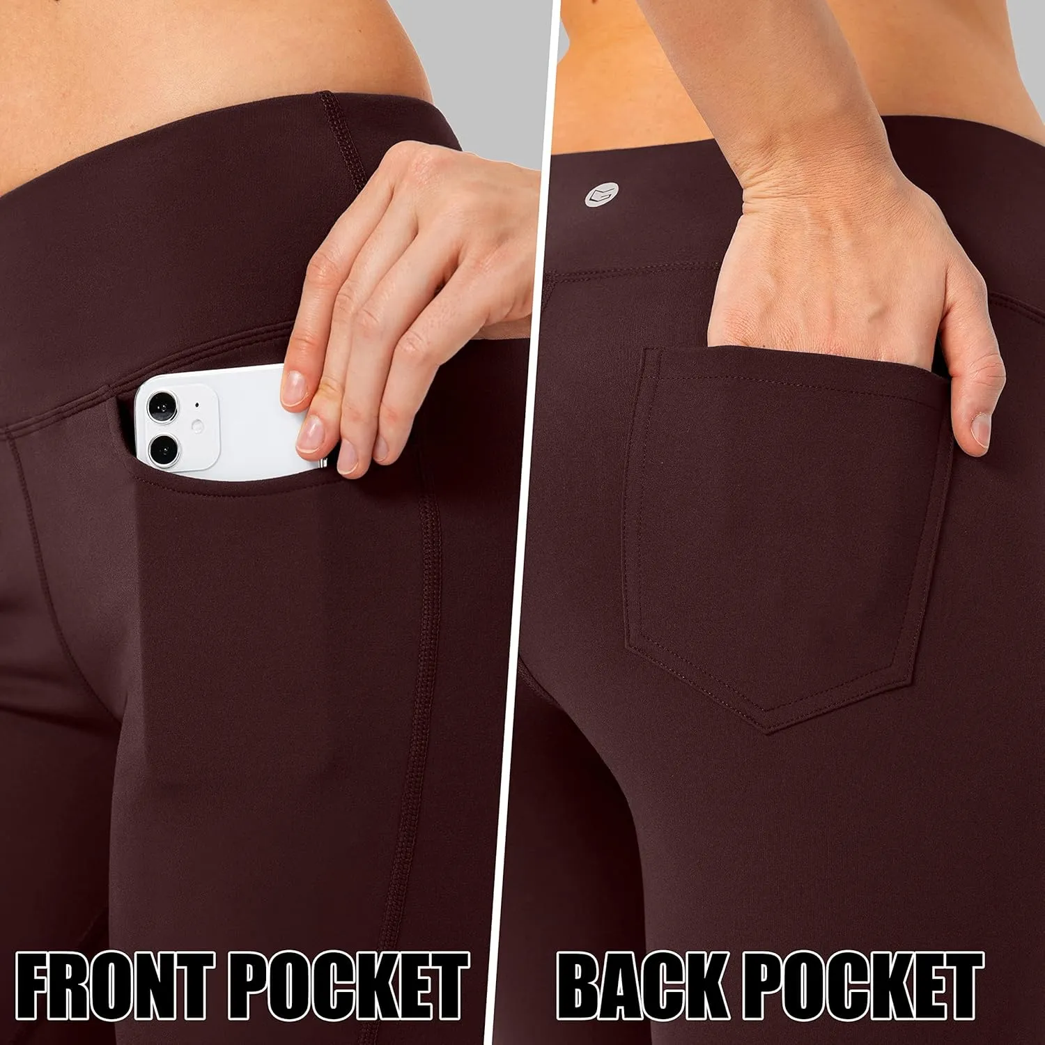 G Gradual Women's Yoga Pants 4 Pockets High Waist Dress Pants Tall Bootcut Work Pants