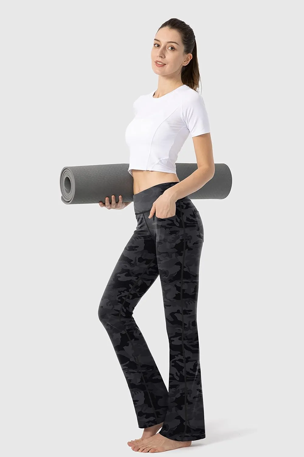 G Gradual Women's Yoga Pants 4 Pockets High Waist Dress Pants Tall Bootcut Work Pants