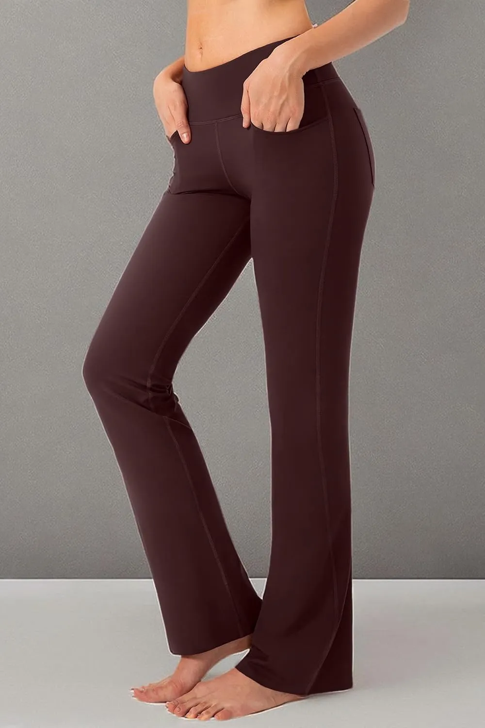 G Gradual Women's Yoga Pants 4 Pockets High Waist Dress Pants Tall Bootcut Work Pants