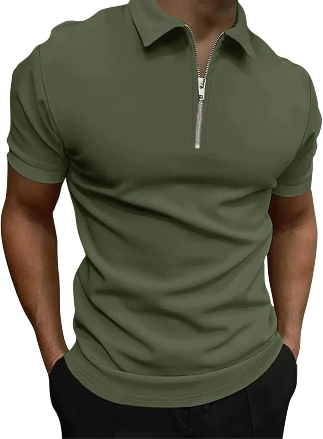 Golf Polos Shirts for Men Quick-Dry Athletic Mens Polo T-Shirts Short Sleeve Summer Casual Moisture Wicking Tops 3PC